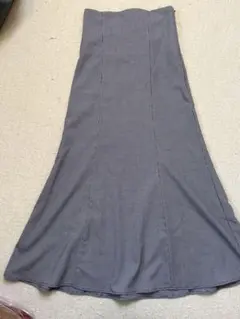 【GRL】黒チェック柄　マーメイドスカート