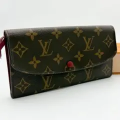 ルイヴィトン 長財布 モノグラム ポルトフォイユ エミリー フューシャ