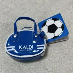 KALDI レトロスポーツバッグ　チョコレート　カルディ　青