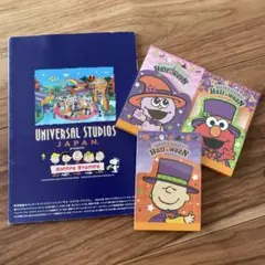 即発送可★スヌーピー＆セサミストリートUSJメモ帳ノートまとめ売りハロウィン