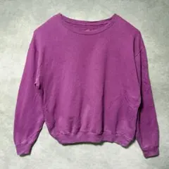 Hanes 無地 スウェット パープル Lサイズ 古着