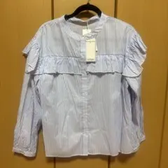 Lutique ストライプ フリル 長袖シャツのサムネイル