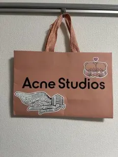 Acne Studios ショップ袋とマフラーセット ACNE STUDIOS｜アクネストゥディオズ モヘアチェックスカーフ