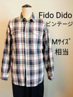 Fido Dido　チェック柄 カジュアル シャツ　Мサイズ相当　ビンテージ