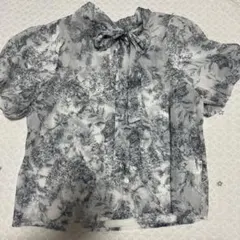 GRL 花柄リボン付きブラウス Fサイズ