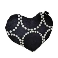 パ*ー様 ミナペルホネン /tambourineタンバリンネイビー×白/本革黒ハ