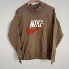 NIKEトレーナー スウェット ベージュ モックネック
