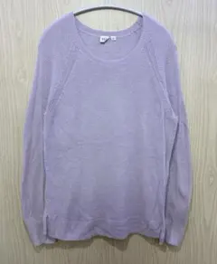 薄手セーター GAP春色ラベンダー コットンニットセーター【S】レディースのサムネイル
