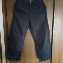 し*ん様 GU ブラック バレルレッグパンツ Sサイズ