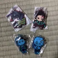 鬼滅の刃 滅!カプセル ラバーマスコット 竈門炭治郎 冨岡義勇 ストラップ