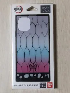 iPhone 11/XR 6.1インチ 鬼滅の刃 スクエアガラス 胡蝶しのぶ