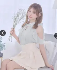 michellMacaronミシェルマカロン ラッフルアメスリチュールワンピース