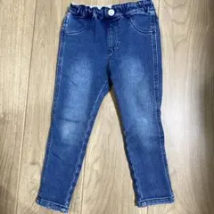 après les cours デニムスキニーパンツ