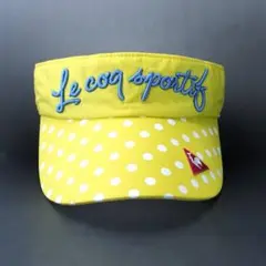 ルコック サンバイザー le coq sportif イエロー