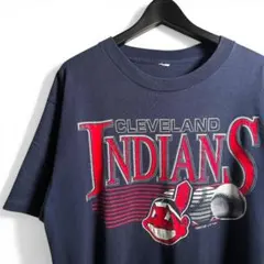 MLB 90s USA製 クリーブランド インディアンス Tシャツ M01