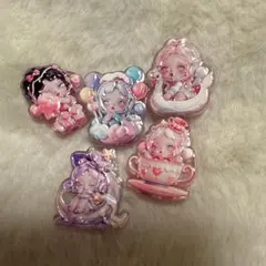 アクリルビーズ5個
