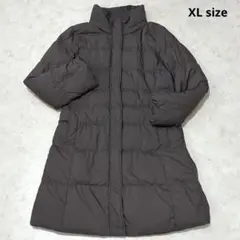 UNIQLO ダウンコート ロングジャケット ダークブラウンXL大きいサイズ