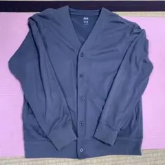 UNIQLO グレー Vネック カーディガン Lサイズ