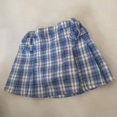 Si Shu Non 青と白のチェック柄プリーツスカパンのサムネイル