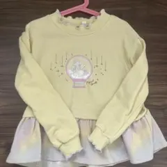 イエローとパープルのトレーナーセット