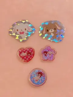 サンリオ シュガーバニーズ シールセット おはじきシール ぷっくりシール