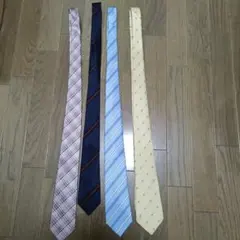 ネクタイ 4本セット ストライプ チェック