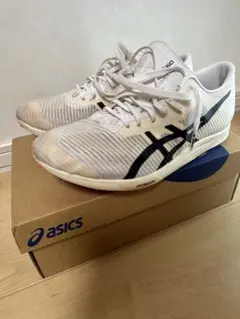 asics コスモレーサーLD3ホワイト　陸上競技用スパイク24.0cm