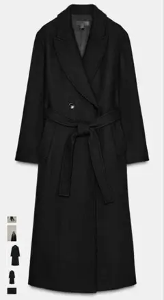 【今期品！新品未使用】ZARA ウール製ロングコート　ザラ