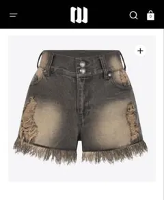 andwang fringe denim short pants