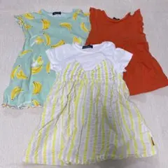 moujonjon 90cm ベビー服 ワンピース 3点セット 女の子のサムネイル