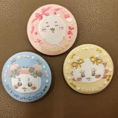 ちいかわ　缶バッジ　ビスケット２　ちいかわ　シーサー　古本屋　３種