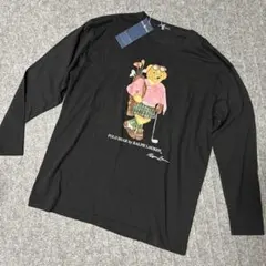未使用　ラルフローレン　ロンT ポロベア　ゴルフ　ブラック　160