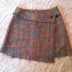 AS KNOW AS DE BASEアズノウアズ♪ツイード巻きスカート♪