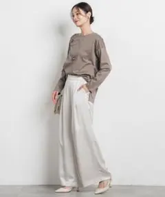 ロートレアモン カリーヌサテンパンツ