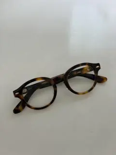 短時期使用★JINS べっ甲柄 ラウンドメガネ MCF-23A-014AC