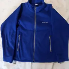 モンベル　mont-bell シャミース　フリース ジャケット 青 140