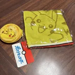 ポケットモンスター　モンスターボール型ミニポーチ&ハンドタオルセット　ピカチュウ