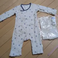 Combi mini 雪の結晶柄ラップクラッチ 60-70　ベスト付き