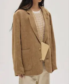 TODAYFUL Boyfriend Linen Jacket Sage - メルカリ