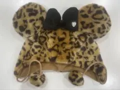 ディズニー　ファンキャップ　ヒョウ柄