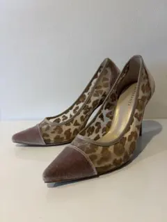 極美品ESPERANZA エスペランサ　パンプス　ヒョウ柄