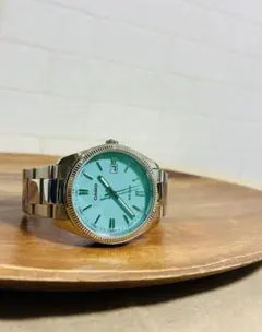 チープカシオcasio ターコイズブルー ティファニーブルー MTP-1302D