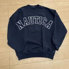 NAUTICA アーチロゴ スウェット ネイビー　Sのサムネイル