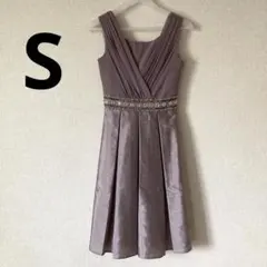 ルイルエブティック　カシュクール ドレス　パール ビジュー シフォン　パーティ