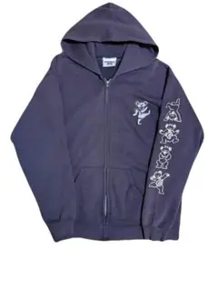 希少 60s ダブルフェイス 片爪 フルジップ パーカー ネイビー ナス紺 60s ダブルフェイス SWEAT ジップ パーカー 茄子紺 フェード