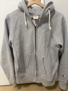 チャンピオン　リバースウィーブ　パーカー　グレー　L