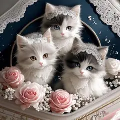 ❣️再販❣️パネル生地　猫8柄　即購入⭕️