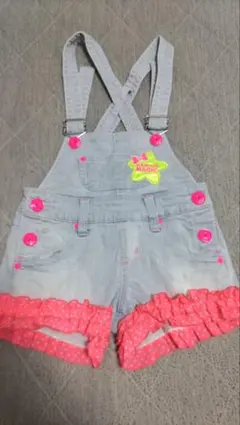 EARTH MAGIC サロペット ショートパンツ