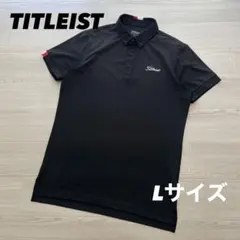 美品　タイトリスト　ポロシャツ　半袖　ブラック　速乾　ストレッチ　ブラックのサムネイル