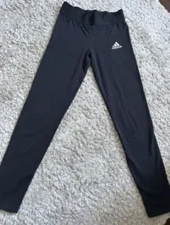 adidas 黒 スパッツ 3本ライン サイズ150